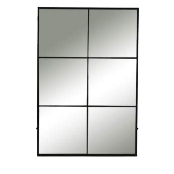 Miroir Verri Re Rectangulaire En Pin Et M Tal Noir X Ralph