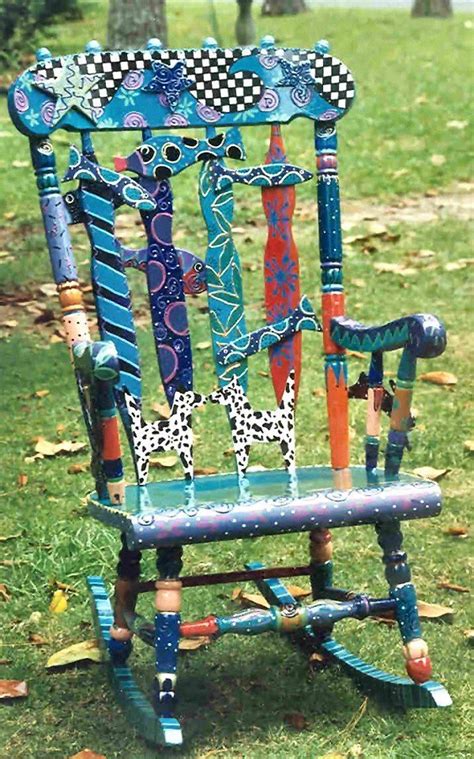 Painted Rocking Chair Painted Rocking Chairs Painted Chair Painting