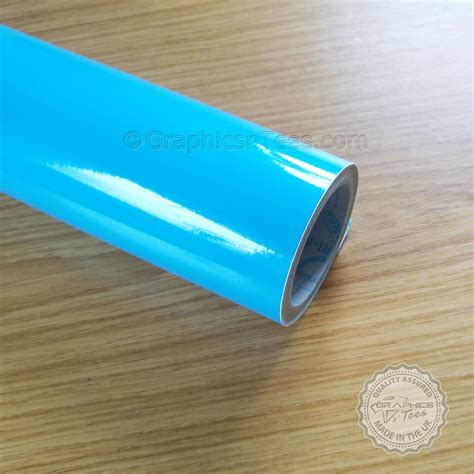 Ice Blue Self Adhesive Gloss Fablon Sticky Back Plastic Sign Vinyl