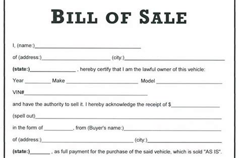 How To Create A Bill Of Sale For Selling Your Car Yourmechanic Advice