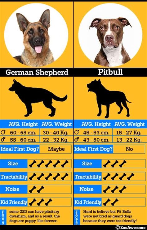 Wolf Pitbull Size Comparison Sticker Picture