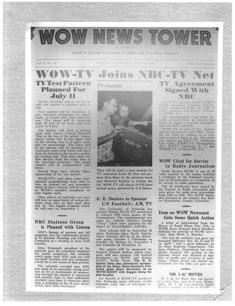 WOWT – TV – Nebraska Broadcasters Association Archive