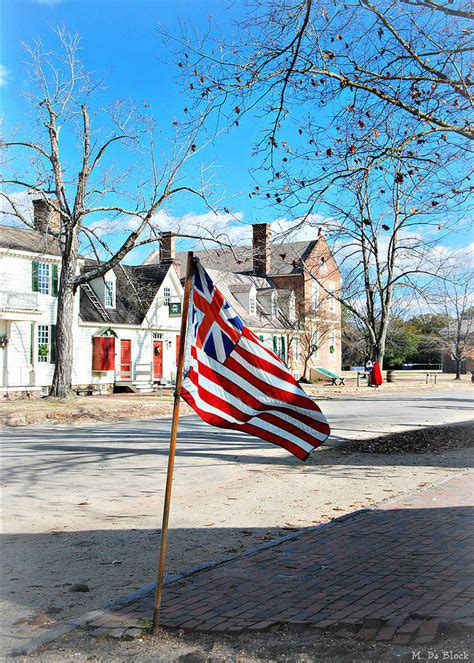 Revolutionary Flag Of Colonial Williamsburg Virginia Photograph By