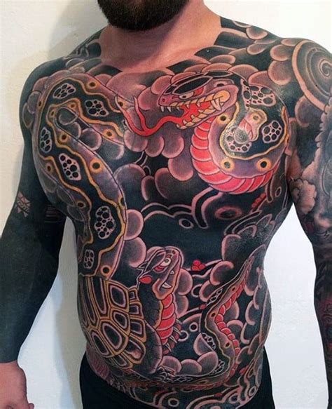Japanese Chest Tattoos For Men Masculine Design Ideas