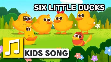 Six Little Ducks Nursery Rhymes Larva Kids Songs For Children Youtube