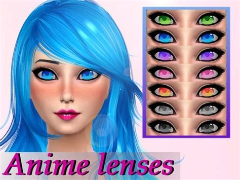 Genius666s Anime Lenses By Genius Sims 4 Cc Eyes Sims 4 Sims 4 Anime