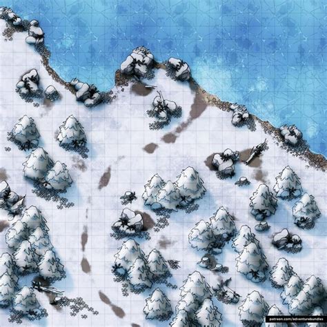 An Aerial View Of Snow Covered Trees And Rocks In The Middle Of A