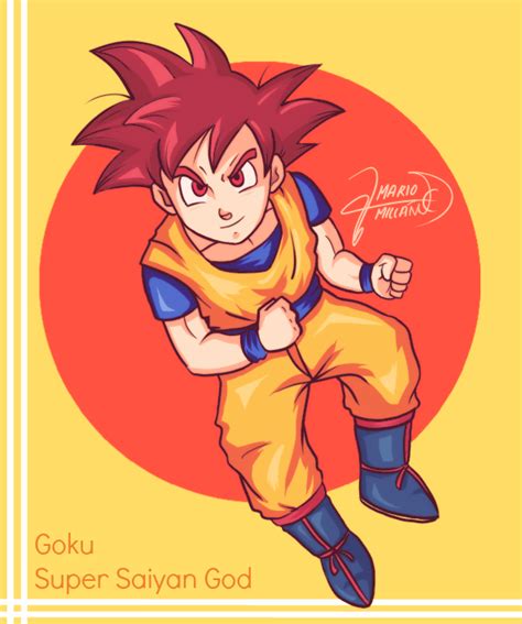 Goku Super Saiyan God By Songohanz On Deviantart