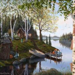 Mark Daehlin Summer Lake Cabin Wallpaper Pinterest Landscapes