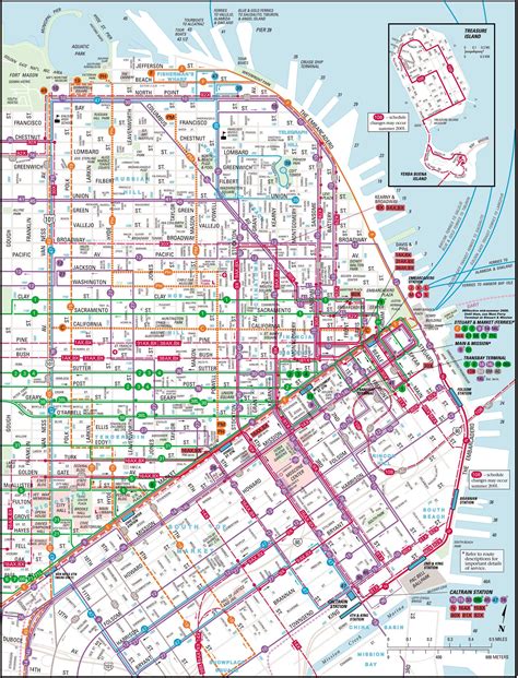 Map Of Downtown San Francisco State Coastal Towns Map