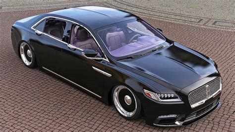 Lincoln Continental Imagined As Slammed Mafia Car With Purple Interior Happy With Car