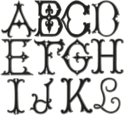 Old World Vintage Monogram Font Bling Sass And Sparkle