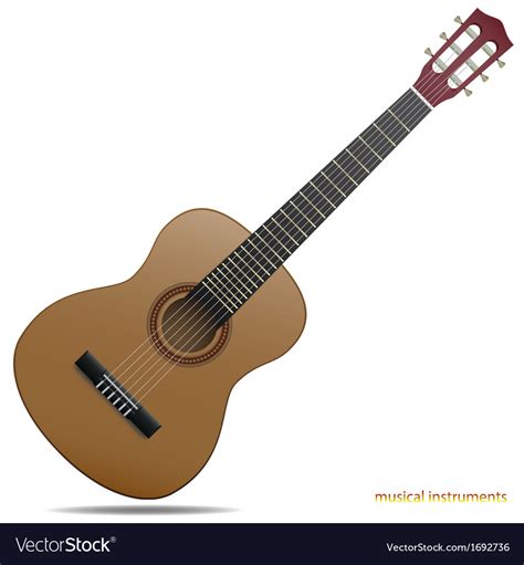 Acoustic Guitar Royalty Free Vector Image Vectorstock