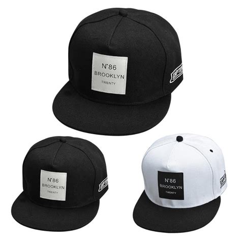 Men Boy Hip Hop Adjustable Baseball Snapback Hat Unisex Cap In Mens