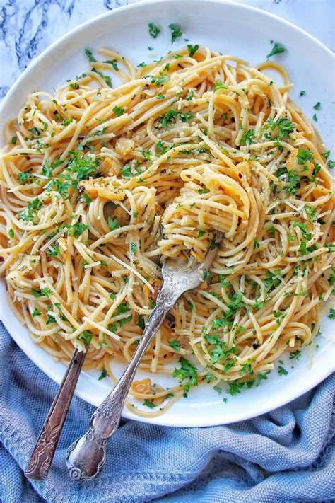Garlic Spaghetti Or The More Fancy Sounding Aglio E Olio Is The Pasta