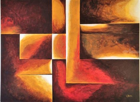 Geometric Abstract Art Paintings By Lucyanne Terni