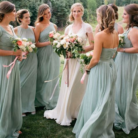 Wedding Sage Green Bridesmaid Dresses Nelsonismissing