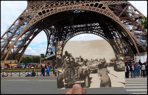 Famous Landmarks In Paris Recreated Using Historic Images From World War Ii