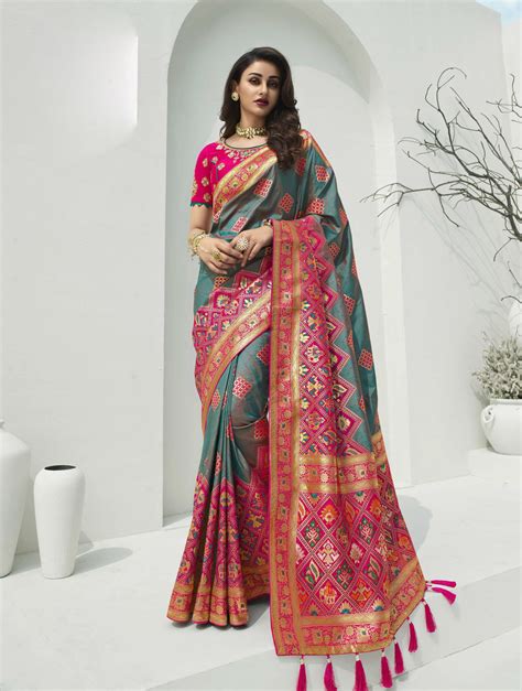 Latest Wedding Sarees Collection Pure Banarsi Silk Saree Price