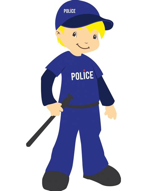 Sticker Enfant Policier