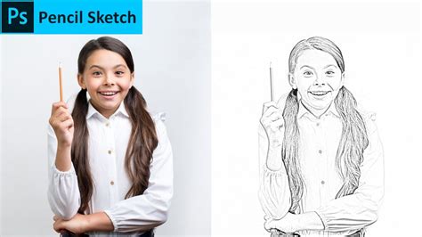 How To Convert Image To Pencil Sketch Pencil Sketch In Photoshop