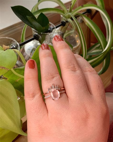 My Perfect Rose Quartz Engagement Ring 💍 Its Exactly What I Would Have