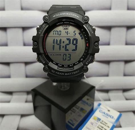 Casio Illuminator Ae 1500wh 1a Digital Quartz Watch Ae1500wh 1a Black