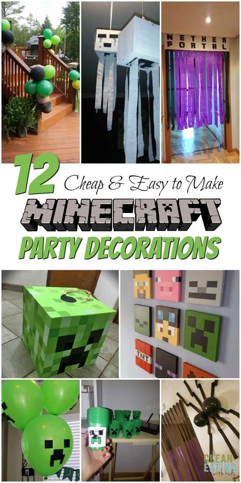 minecraft party ideas {how to host a cheap minecraft birthday party}