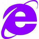 Internet Explorer Violet Icon Icons Browser Custom