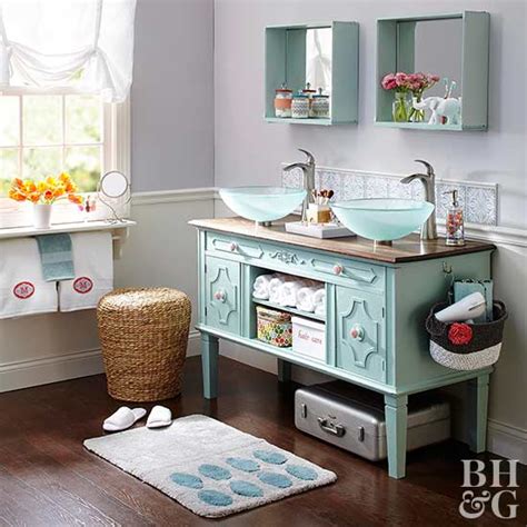 As you're putting items back into the vanity, think. DIY Bathroom Vanity Ideas | Better Homes & Gardens