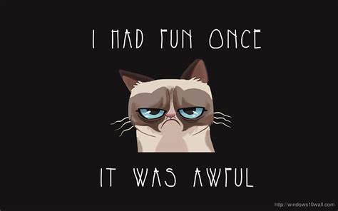 Funny Grumpy Cat Quotes Wallpaper Windows 10 Wallpapers