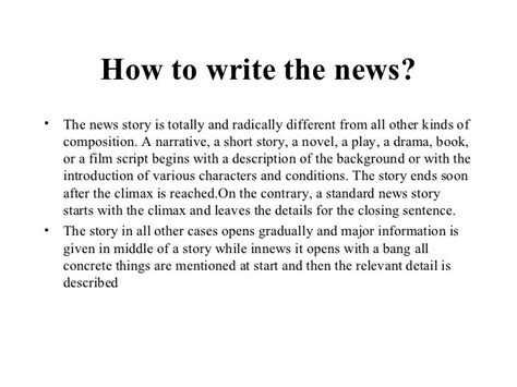 How To Write A Tv News Report Script Examples