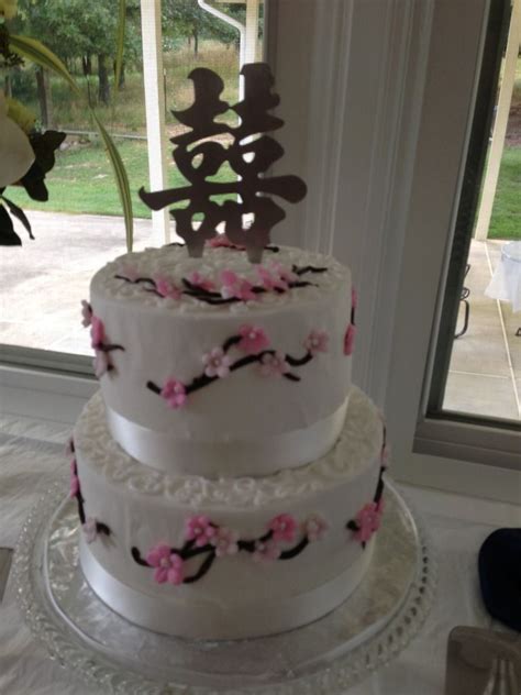 cake for japanese themed shower or wedding special event cakes cake boss cherry blossom wedding