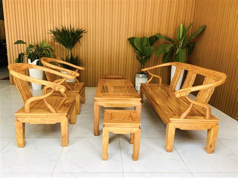 Top 50 bộ bàn ghế gỗ cho phòng khách nhỏ đẹp nhất