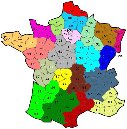 Cliquez sur la carte puis sur le zoom pour l'agrandir Carte de France Régions et Départements français ...