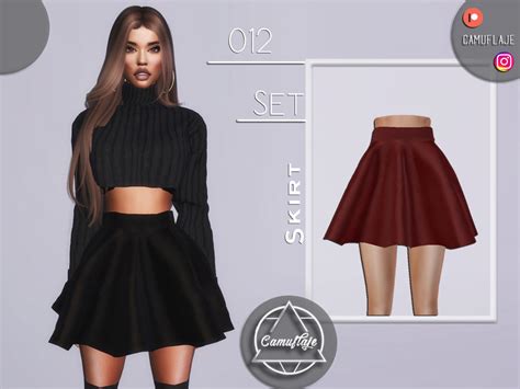 Set 012 Skirt By Camuflaje At Tsr Sims 4 Updates