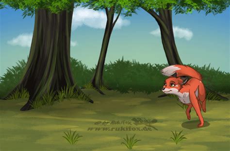 The Fox Is Running Through The Forest