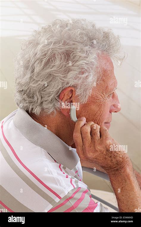 Elderly Person Hearing Aid Hi Res Stock Photography And Images Alamy