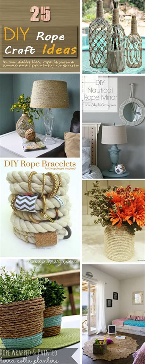 25 Diy Rope Craft Ideas Hative