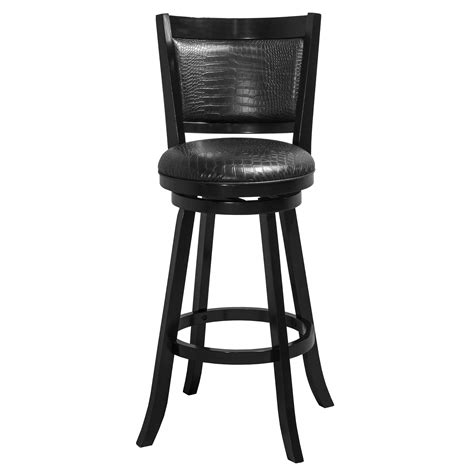 Hillsdale Furniture Brannon Wood Bar Height Swivel Stool Black