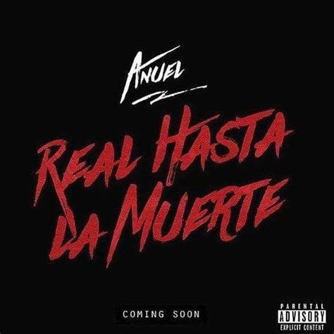 The Album Cover Art For Real Hasta Da Muerte Featuring Red Ink On Black