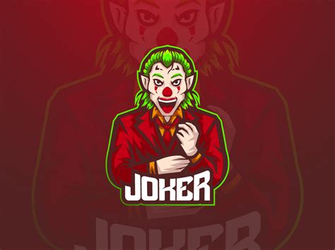 Joker Esport Mascot Logo Uplabs