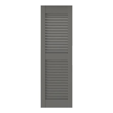 Southern Shutter Standard Duty Fixed Louver 2 Pack 18 In W X 54 In H