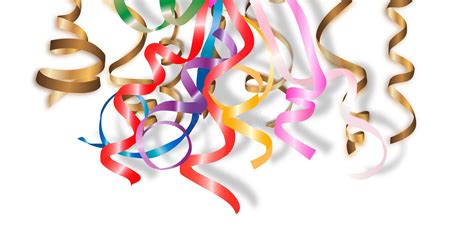 Confetti Background Isolated Colorful Ribbons Burst Vector Festive