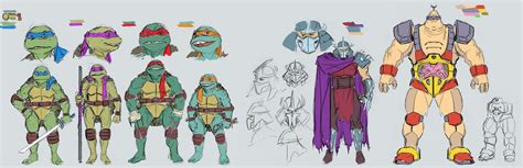 Artstation Teenage Mutant Ninja Turtles Model Sheets