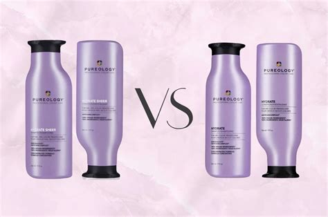Pureology Hydrate Vs Hydrate Sheer Shampoo And Conditioner