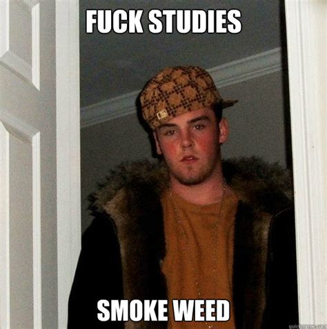 Fuck Studies Smoke Weed Scumbag Steve Quickmeme