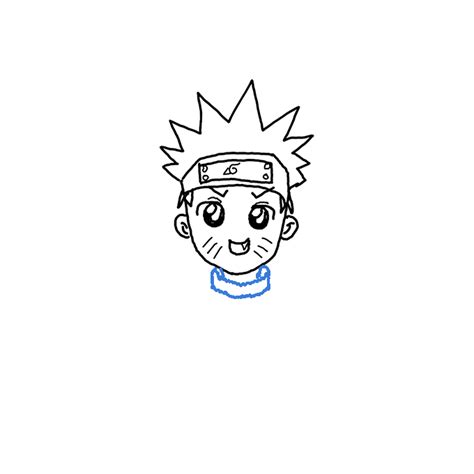 Drawing Naruto Face How To Draw Kakashi From Naruto Step By Step
