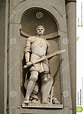 Florence, Italy - 23 April, 2018: Statue of Giovanni Delle Bande Nere ...