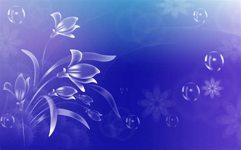 Desktop Blue Flower Wallpapers Wallpaper Cave